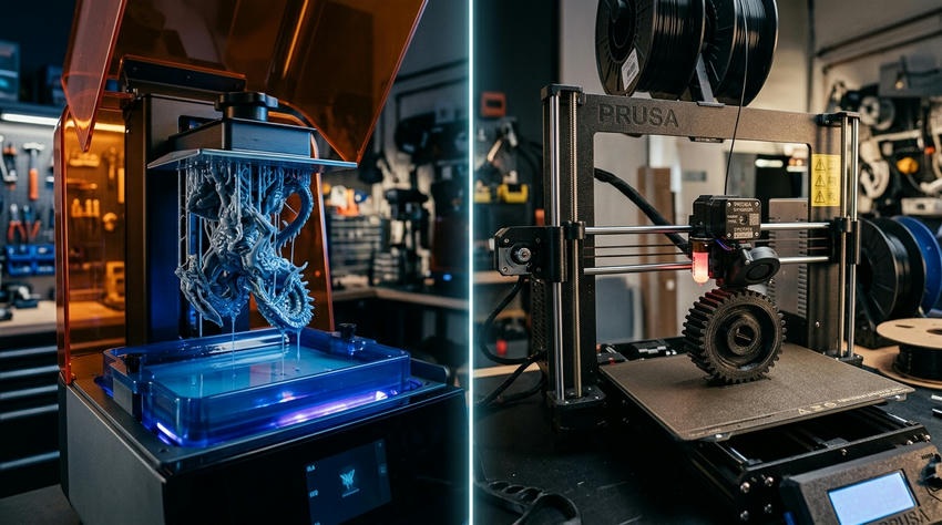 Reçine (SLA) mi Filament (FDM) mi? Hangi 3D Yazıcıyı Almalısınız?