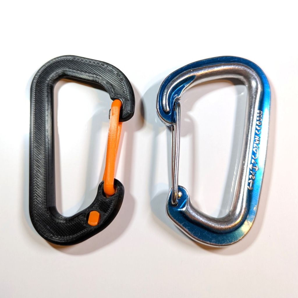 Utility Carabiner v2 - Dayanıklı 3D Baskı Karabina