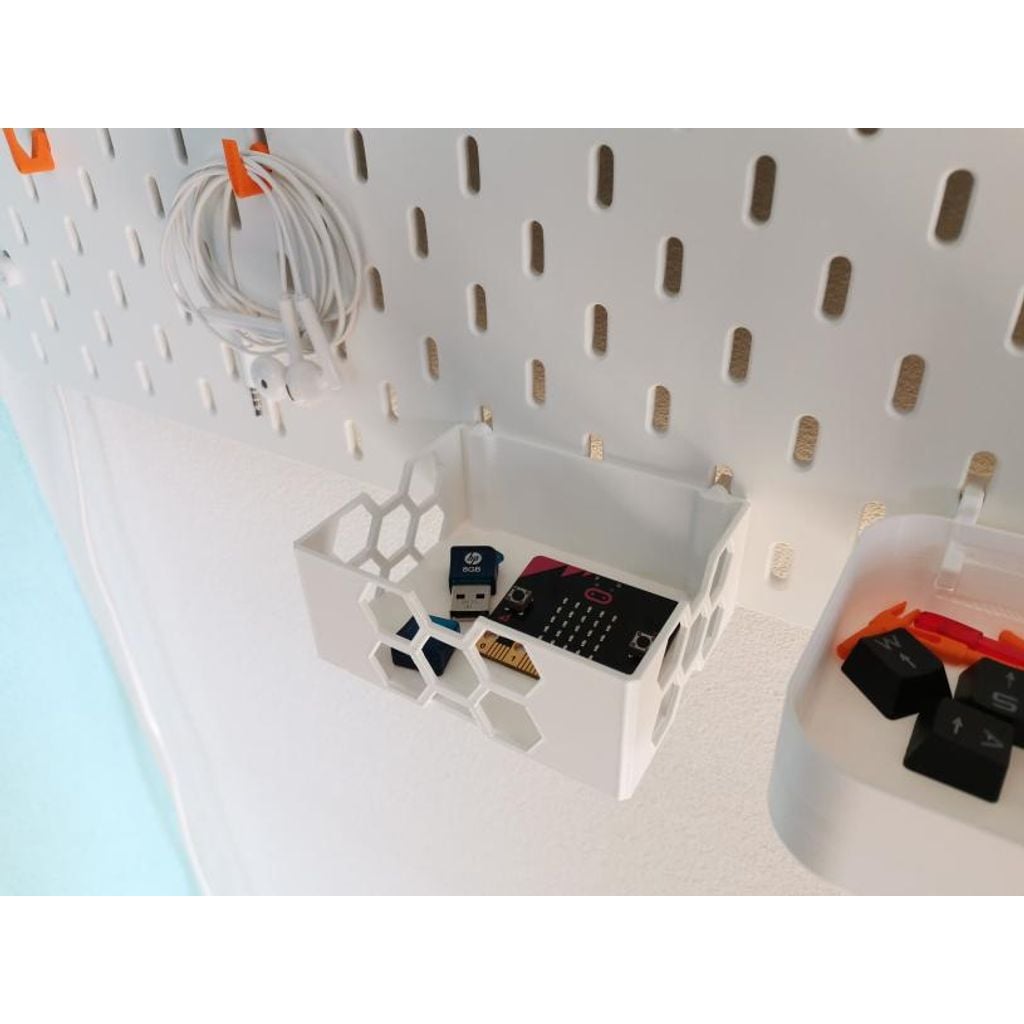 Ikea Skadis Pegboard için Hexagonik Kutu