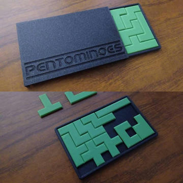 Pentomino Cep Bulmacası - Taşınabilir 12 Parçalı Bulmaca Seti