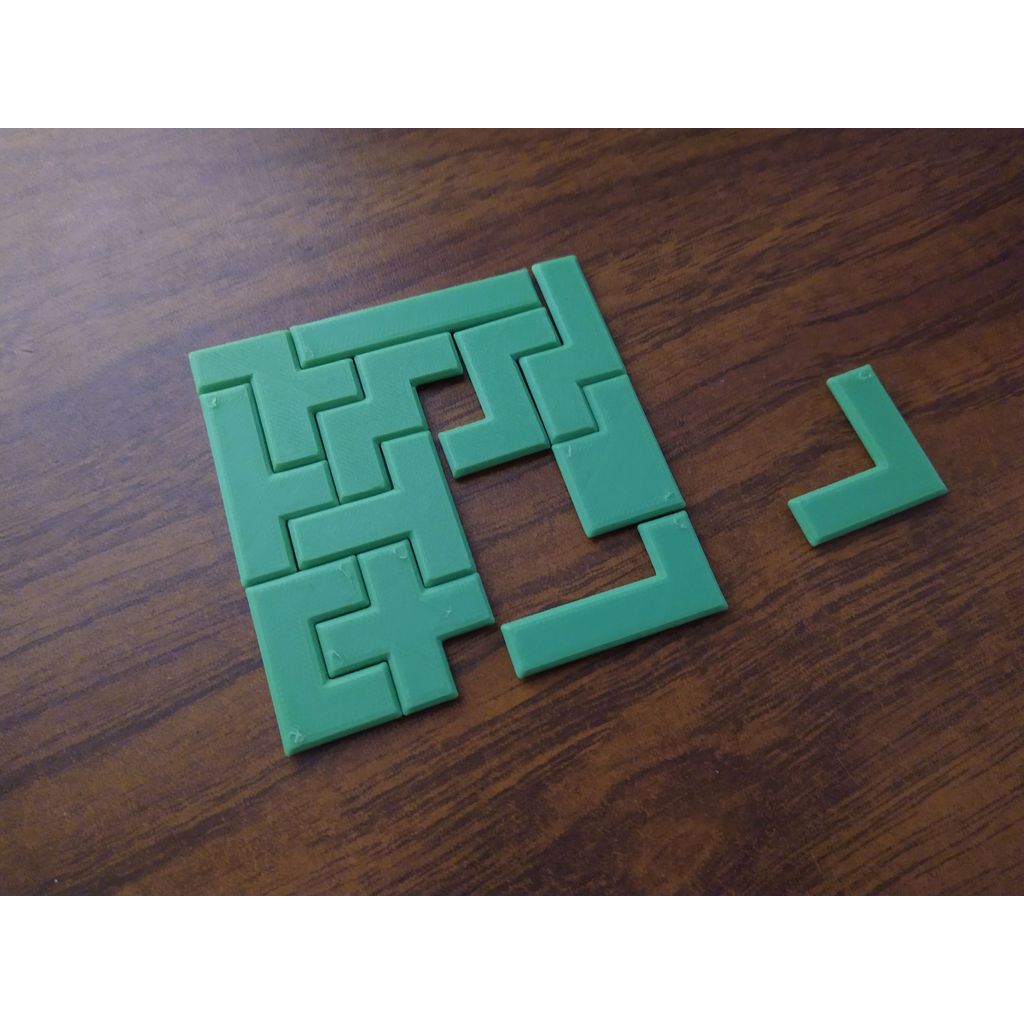 Pentomino Cep Bulmacası - Taşınabilir 12 Parçalı Bulmaca Seti