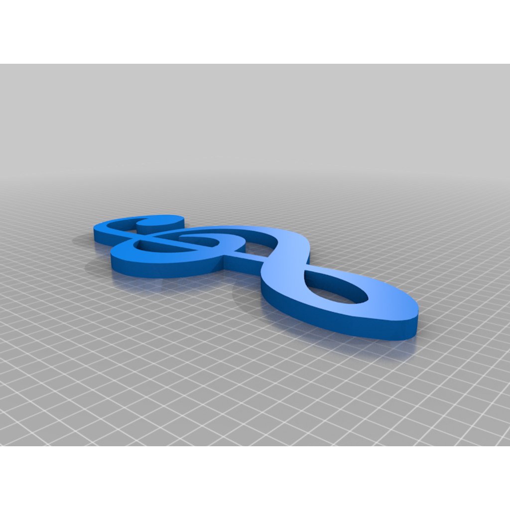 Violin Anahtarı 3D Baskı Modeli