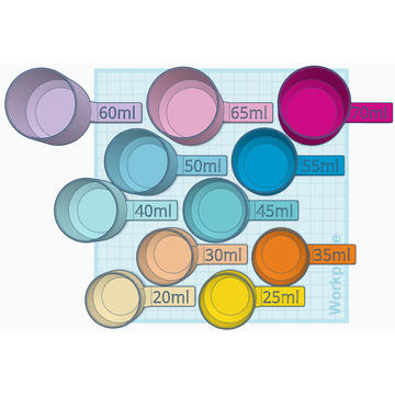 Çay Ölçüm Kaşıkları – 20ml'den 70ml'ye 5ml Aralıklarla