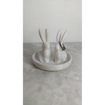 Çift Tavşanlı Bunny Halka Tutucu