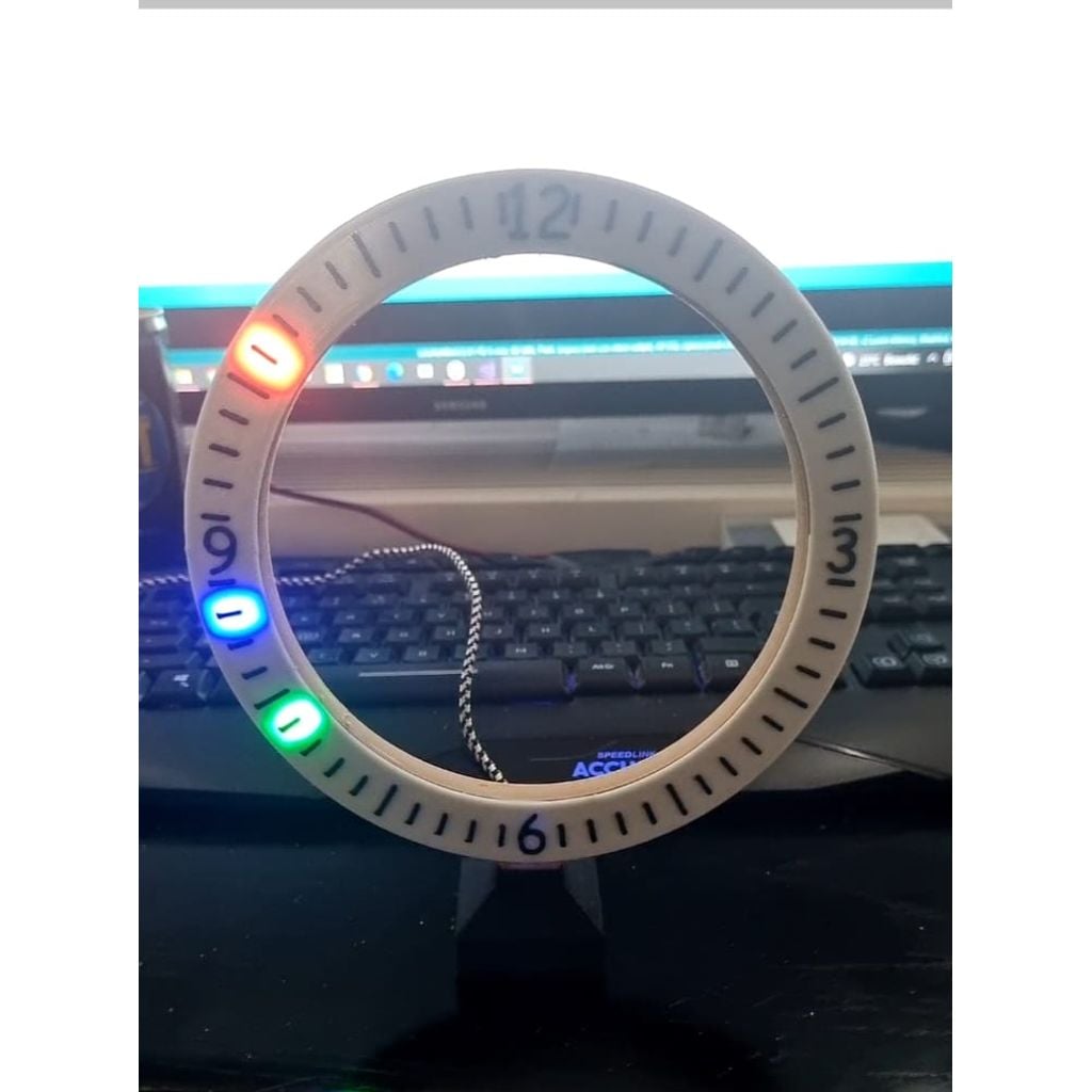 LED Saat - Wemos D1 Mini ile Yapılabilir 3D Baskı ve Montaj