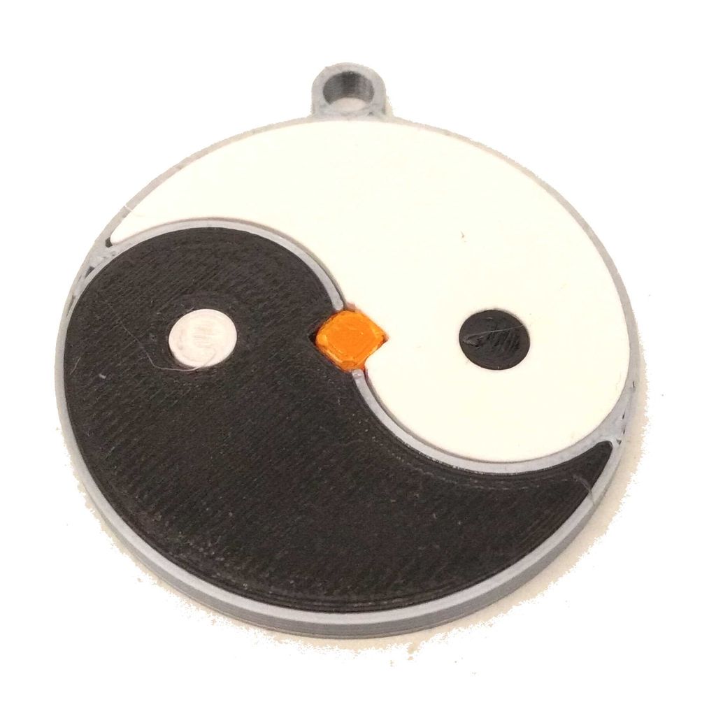 Yin Yang Penguen Kolye Tasarımı
