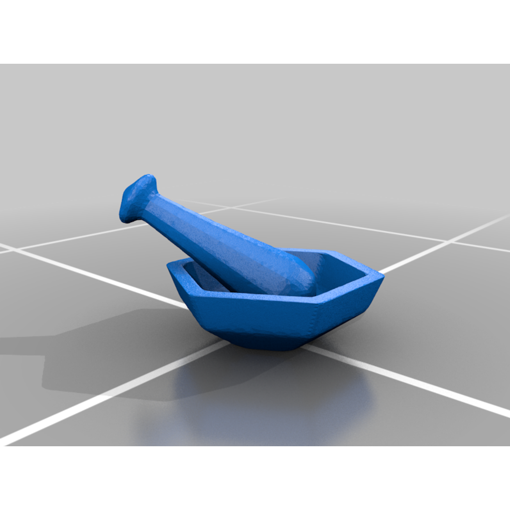 Hamur ve Havan 3D Baskı Modeli