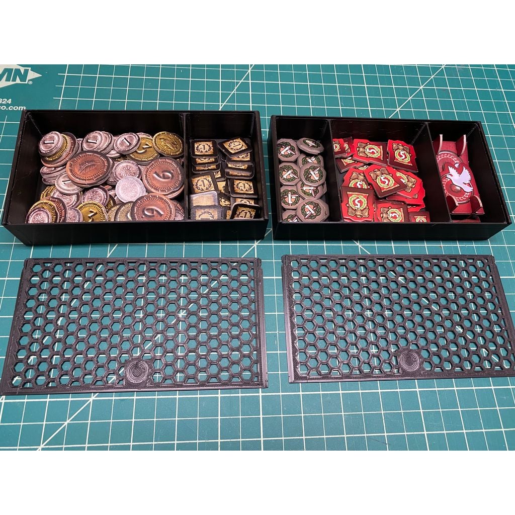 7 Wonders Masa Oyunu İçin Kart ve Token Tepsileri
